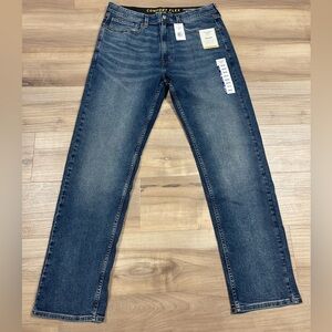 NWT Levi Strauss Gold Mens Medium Wash Flex Waist Blue Jeans 36x34 Regular